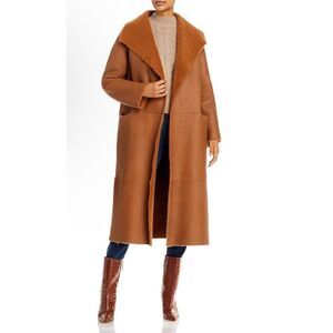 Nour Hammour Reversible Shearling Coat, FR 36 US 2-4 NWT